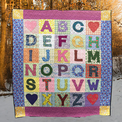 Alphabet CLP190601 Quilt Blanket