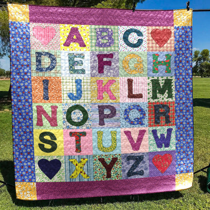 Alphabet CLP190601 Quilt Blanket