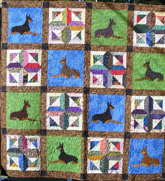 Amazing Dobermans CLA0411007Q Quilt Blanket