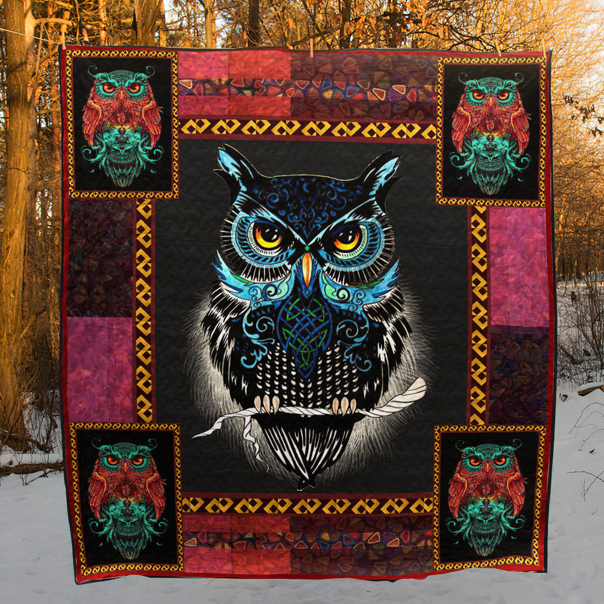 Amazing Owl CLD180673 Quilt Blanket