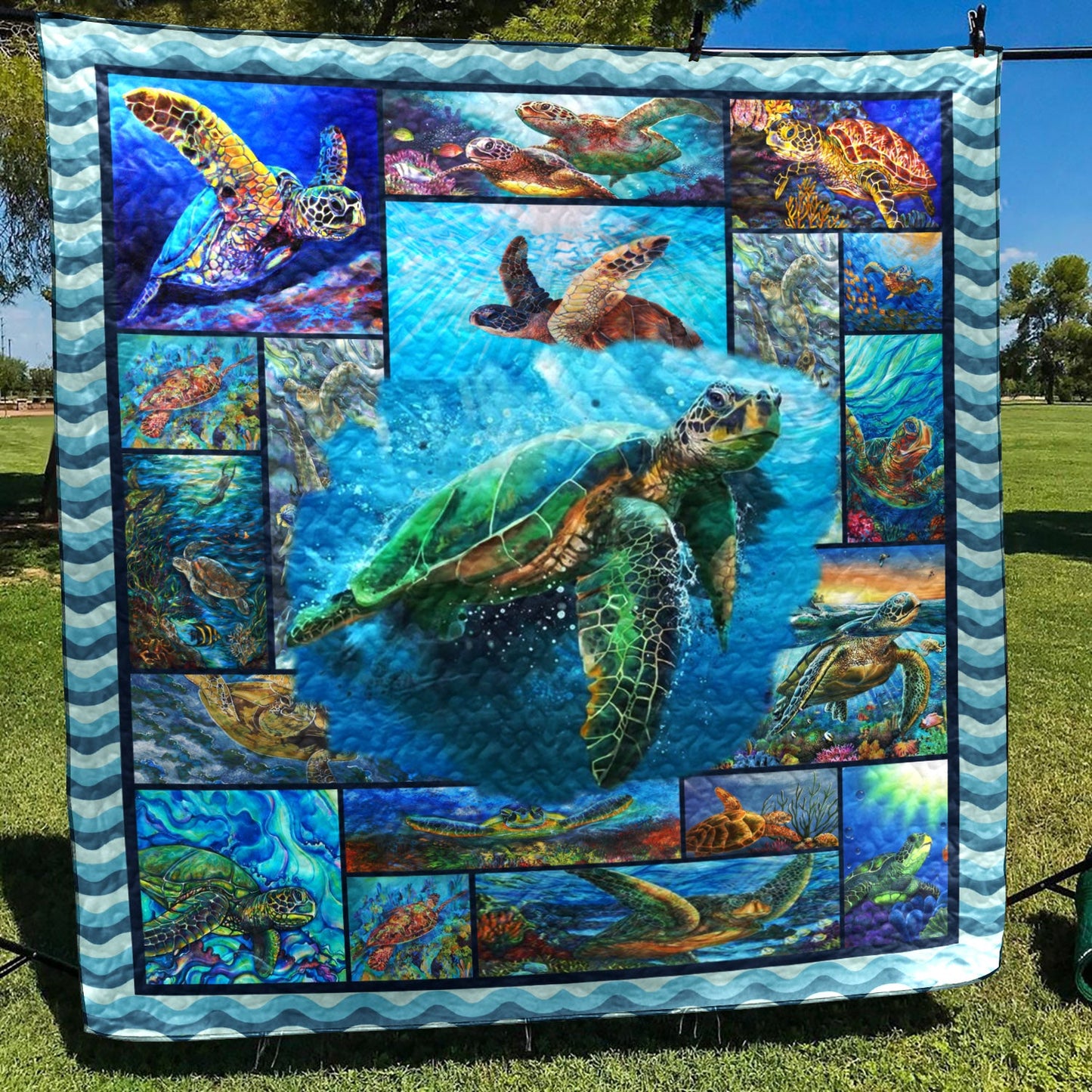 Amazing Turtles VB030601 Quilt Blanket