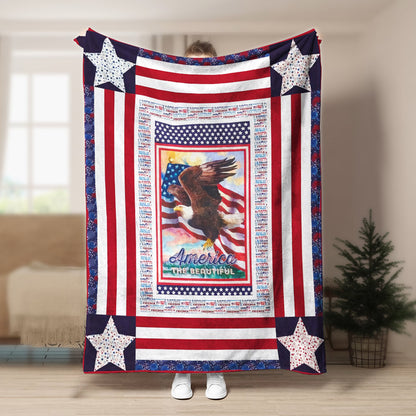 America Eagle BL260803F Sherpa Fleece Blanket