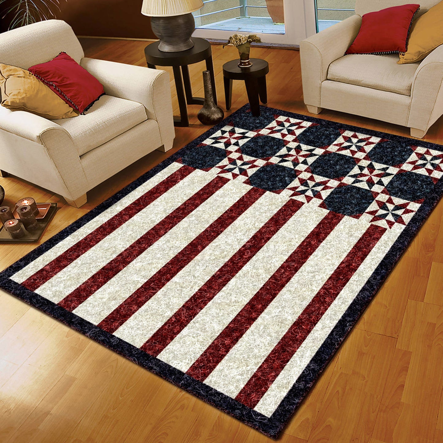 America Flag BL260801R Rug
