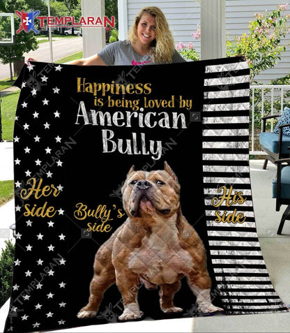 American Bully CL28110578MDQ Quilt Blanket