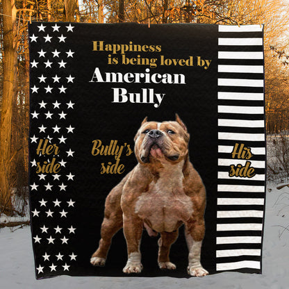 American Bully CL28110578MDQ Quilt Blanket