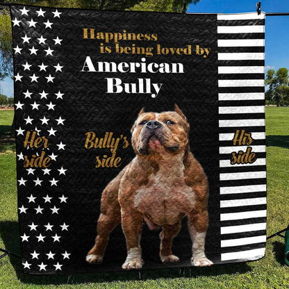 American Bully CL28110578MDQ Quilt Blanket