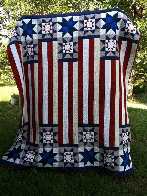 American Flag CLA1110006Q Quilt Blanket