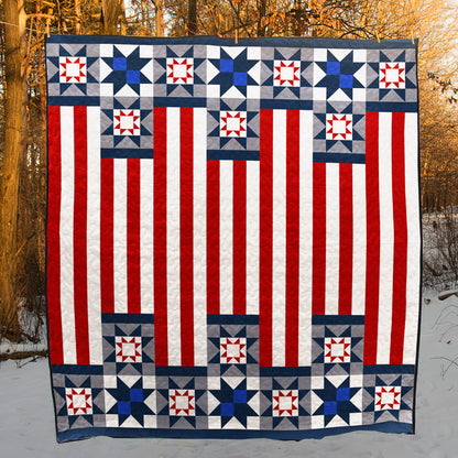 American Flag CLA1110006Q Quilt Blanket