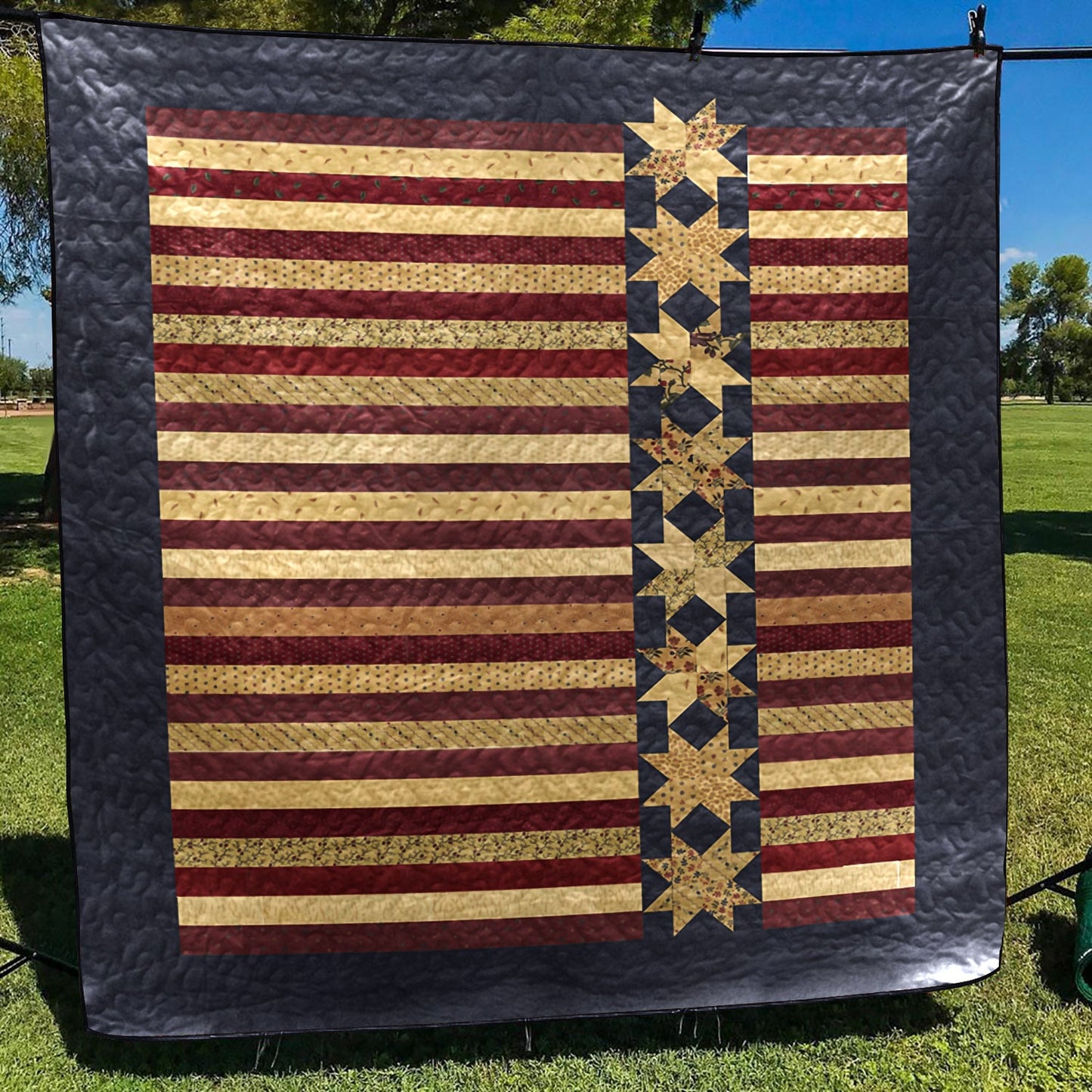 American Flag CLA1210005Q Quilt Blanket