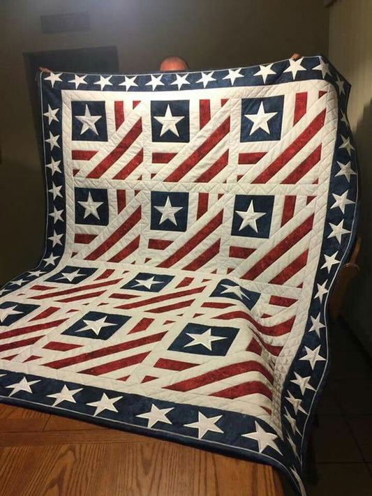 American Flag CLA1410046Q Quilt Blanket