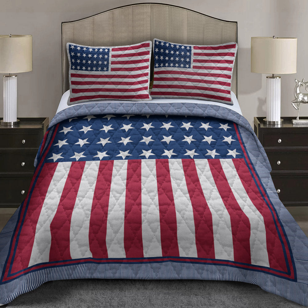 American Flag CLA3009004B Quilt Bed Sheet