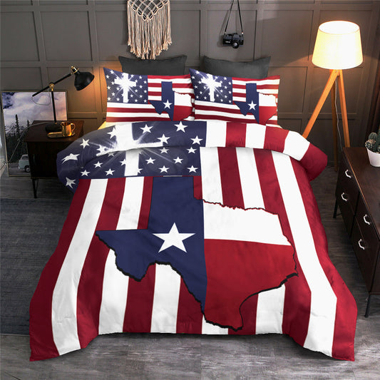 American Flag God Bless Texas Bedding Sets HN140601MBS