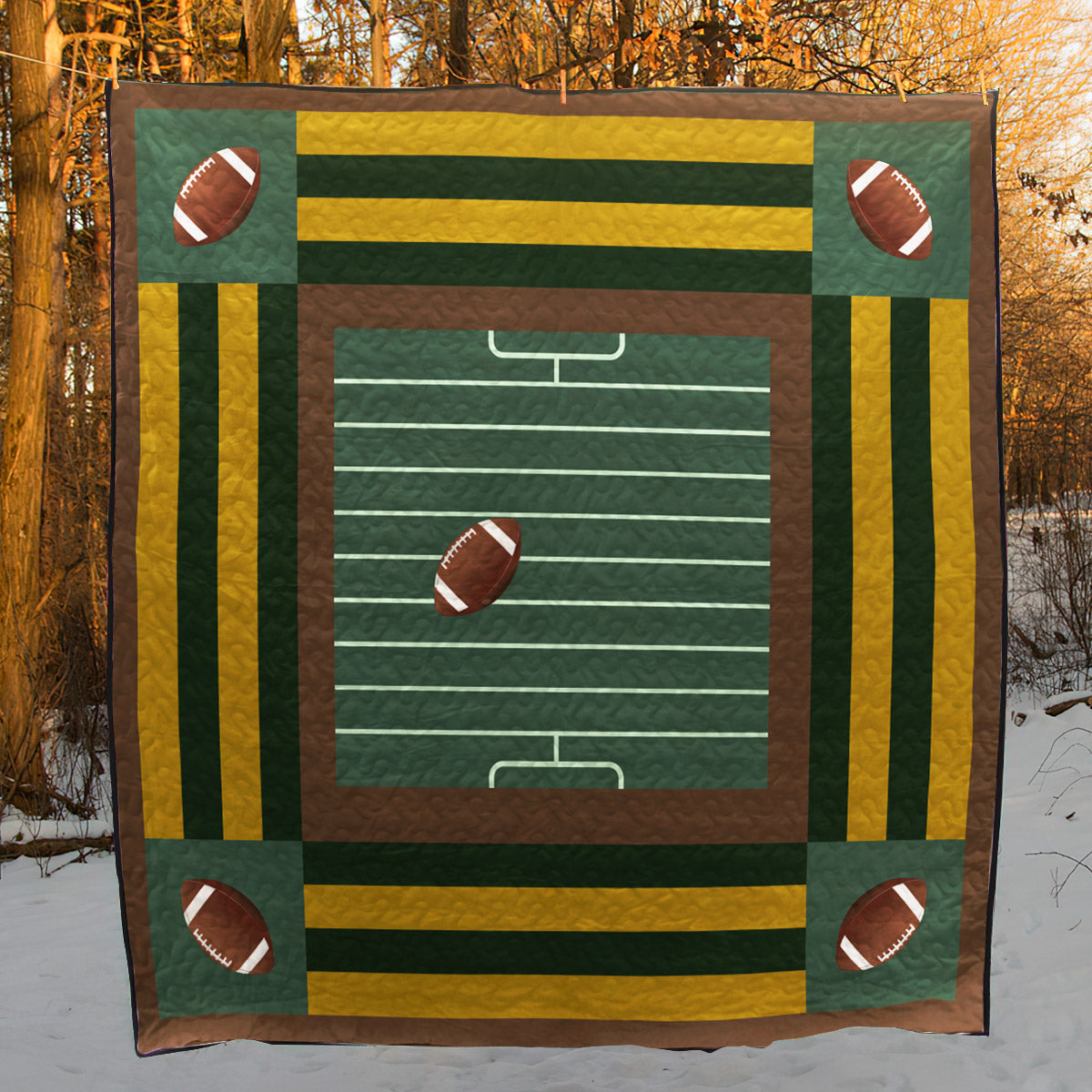 American Football CLA1010046Q Quilt Blanket