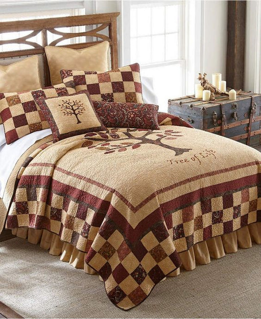 American Heritage Textiles Autumn Tree Of Life CLA0510023B Quilt Bedding Set