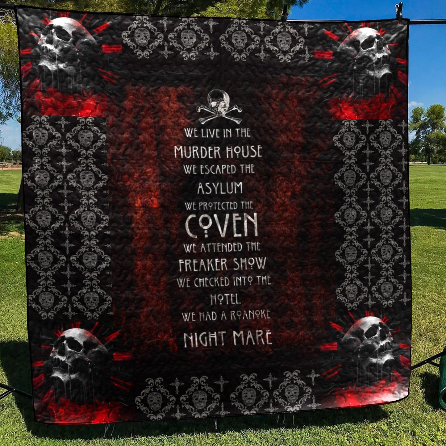 American Horror Story Quotes 3d CLH1611068Q Quilt Blanket
