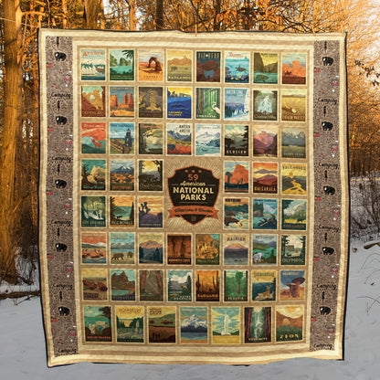 American National Parks CLM1312009Q Quilt Blanket