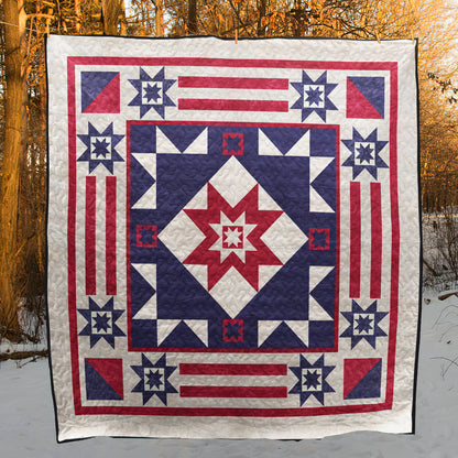 American Patriotic Quilt Blanket MT100601D