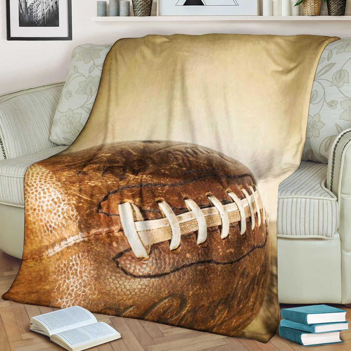 American Football NT260805F Sherpa Fleece Blanket