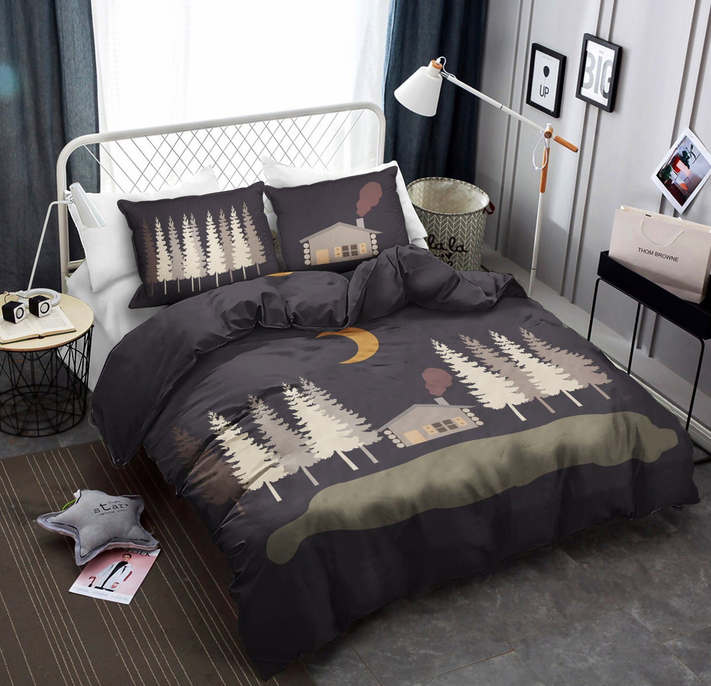 American Heritage Textiles Moonlit Cabin Rectangle CLA2609001B Bedding Sets