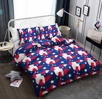 American flag Camo Print CLA19100691B Bedding Sets