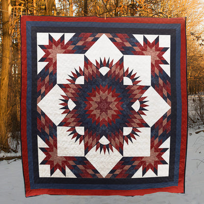 Amish Flower Star Quilt Blanket TN300501D