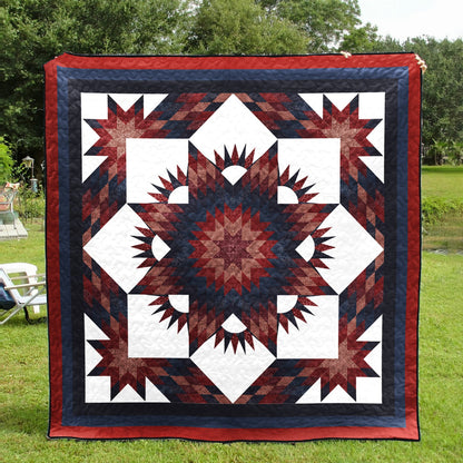 Amish Flower Star Quilt Blanket TN300501D