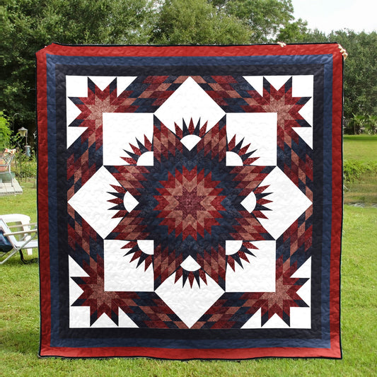 Amish Flower Star Quilt Blanket TN300501D