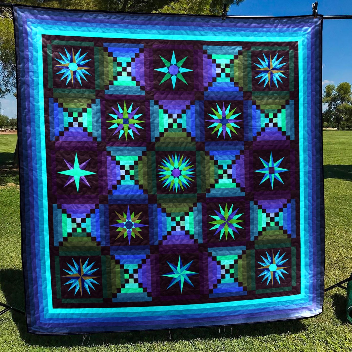 Amish Moon Quilt Blanket HM060701Y