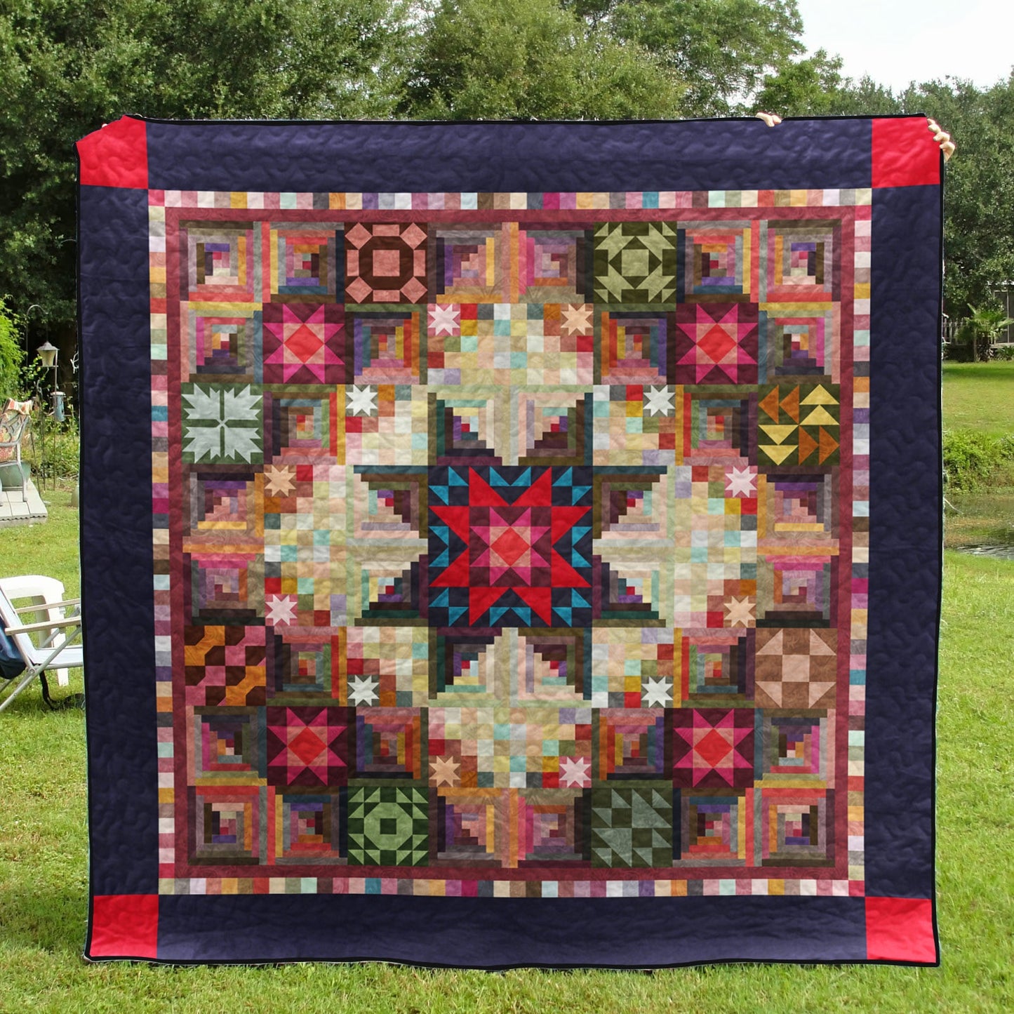 Amish Quilt Blanket HN300601M