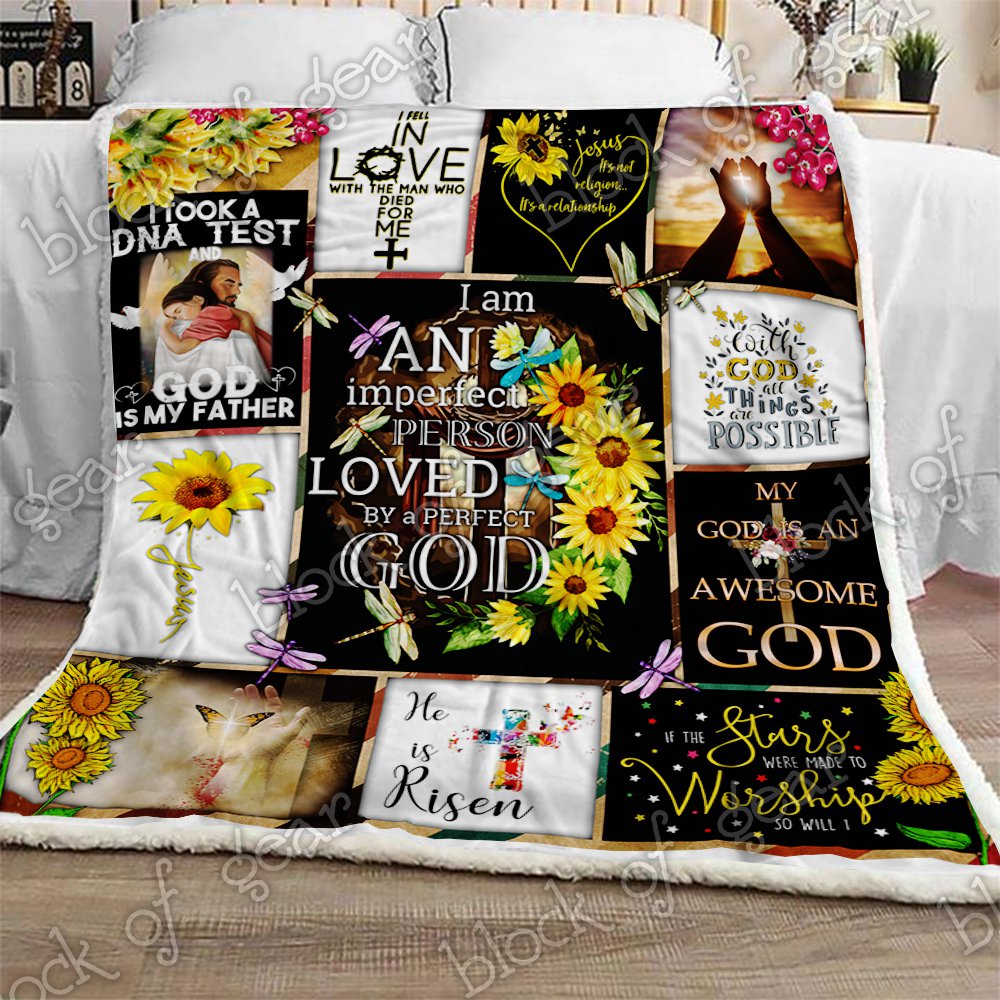 An Imperfect Person Loved By A Perfect God CL210906MD Sherpa Fleece Blanket
