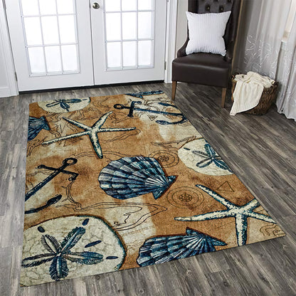 Anchor Starfish Seashell CLA2709133R Rug