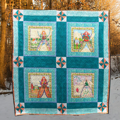 Angels All Year Long CLT0611007H Quilt Blanket