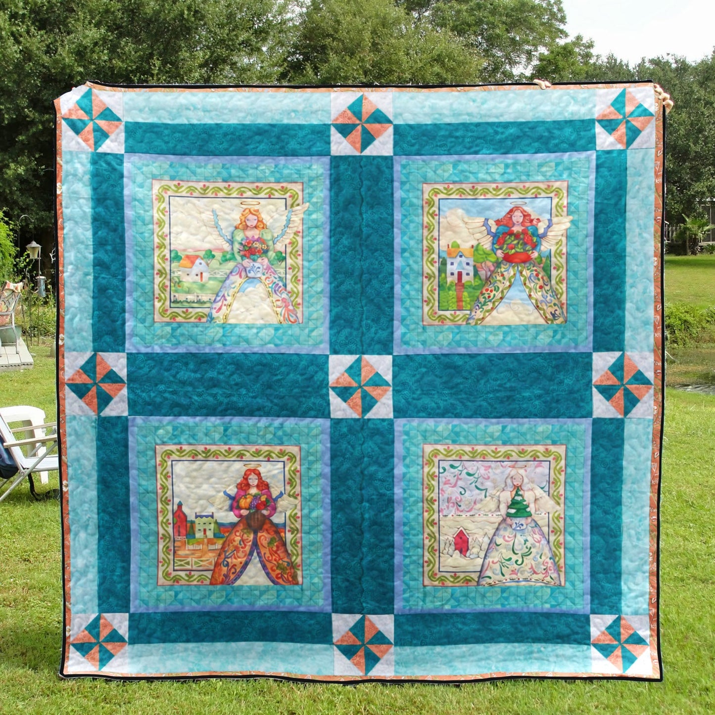 Angels All Year Long CLT0611007H Quilt Blanket