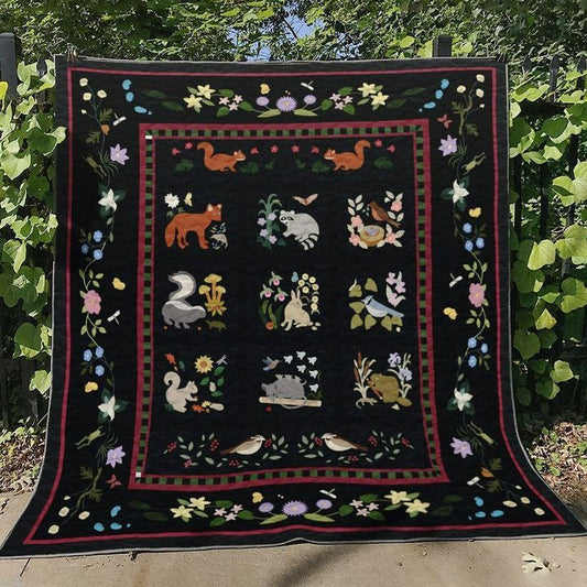 Animal HN130702 Quilt Blanket