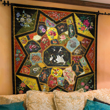 Animal Star Crazy  Quilt Blanket TL200605Y