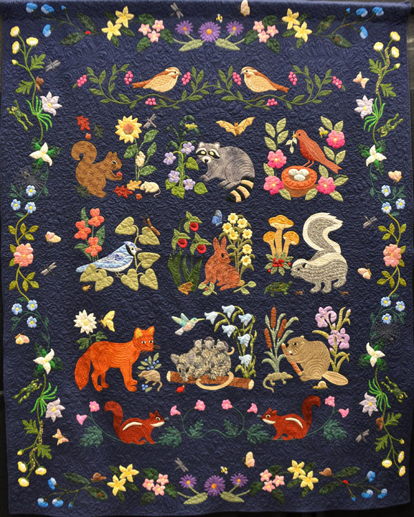 Animals Forest CLA2211046Q Quilt Blanket