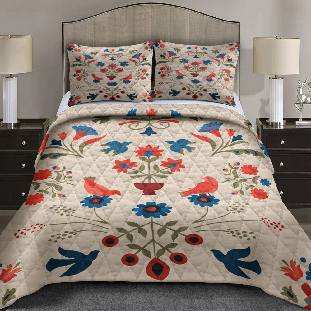 Folk Art CLM1510012B Quilt Bedding Set