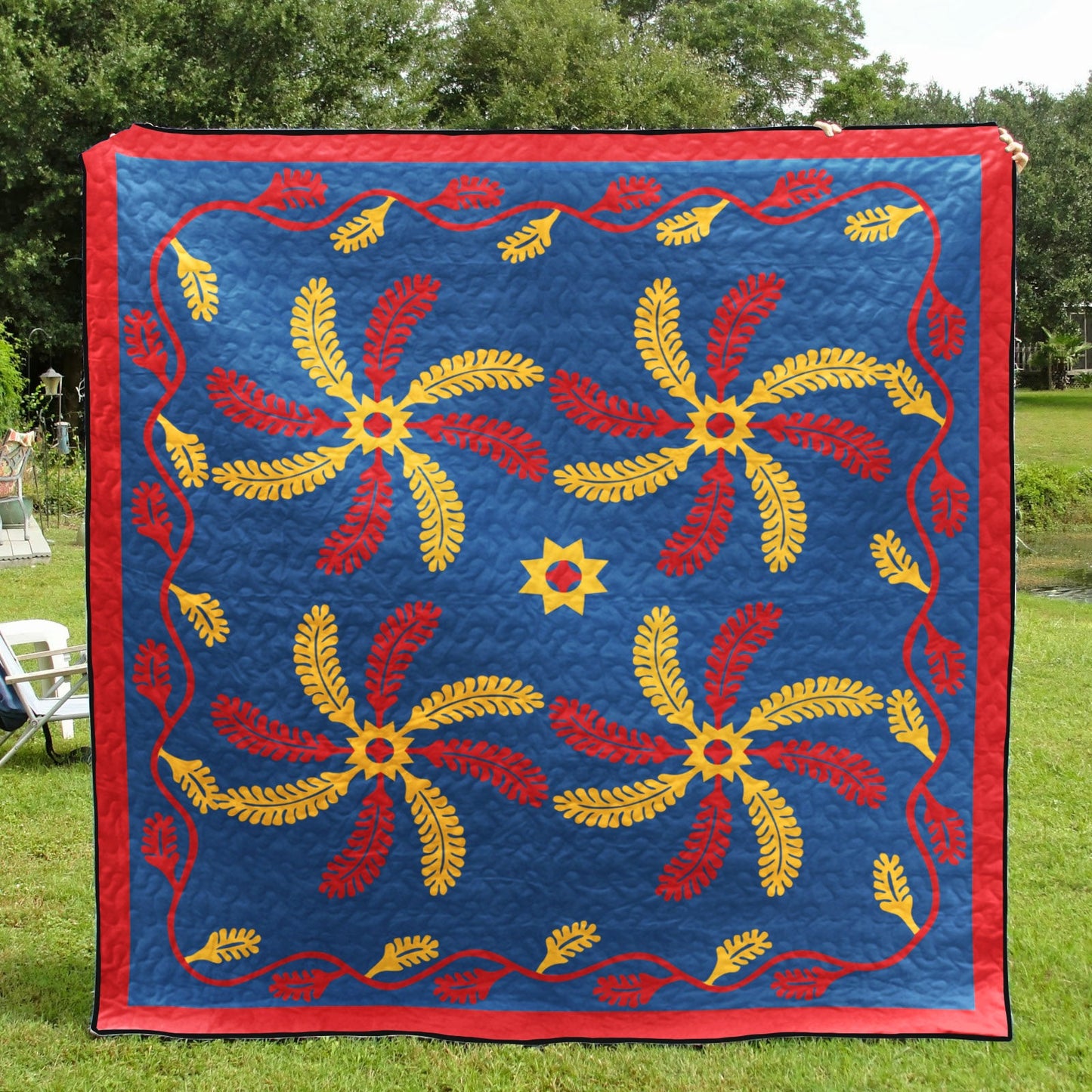 Antique Flower CLM0912028Q Quilt Blanket