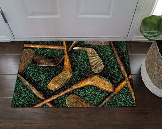 Antique Golf Clubs CLA1710110D Non-slip Door mats