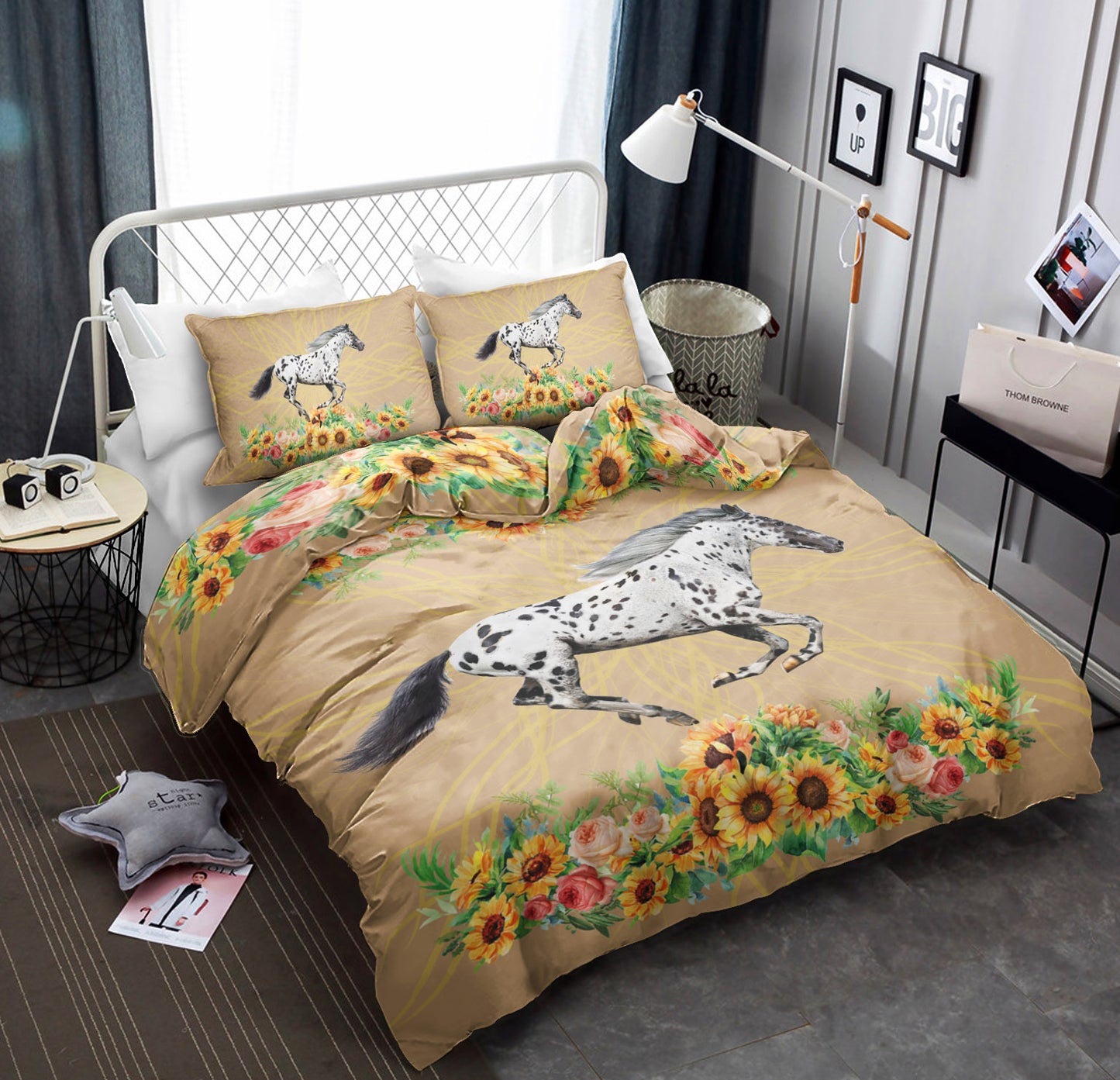 Appaloosa Horse Sunflower CL09120015MDB Bedding Sets