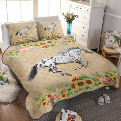 Appaloosa Horse Sunflower CL09120015MDB Quilt Bedding Set