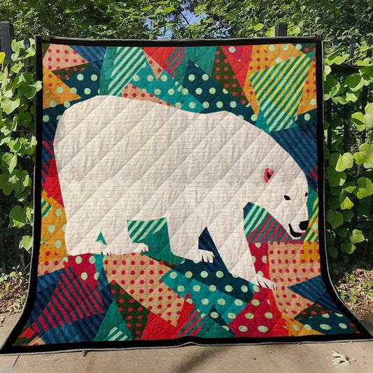 Appealing Polar Bear CLH2111024Q Quilt Blanket