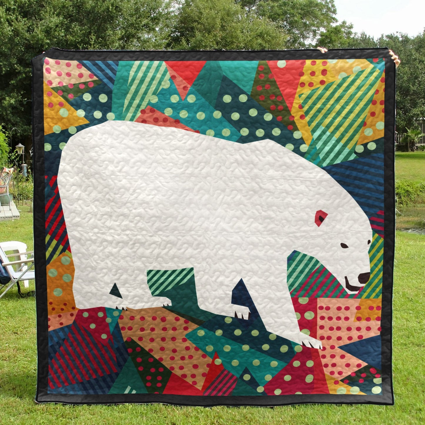 Appealing Polar Bear CLH2111024Q Quilt Blanket