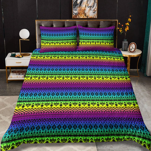 Aqua Blue And Garnet Red Vintage Boho Style Exotic Indian Pattern CLA1210068BB Bedding Sets