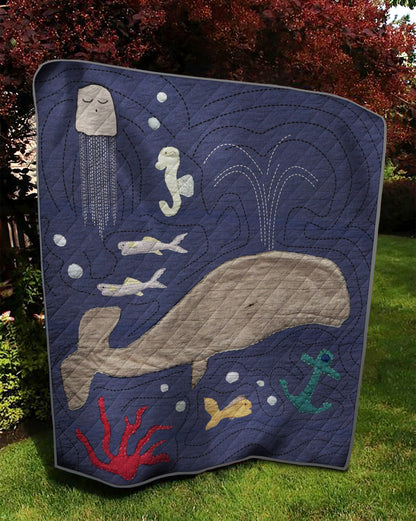 Aquatic Whale TD1511271 Quilt Blanket