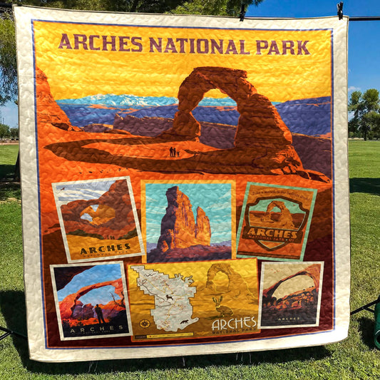 Arches National Park Quilt Blanket HN140601M