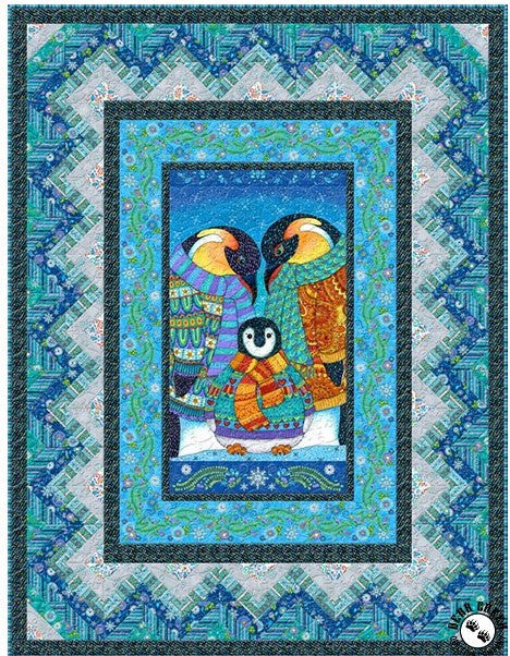 Arctic Wonderland Penguin CLA11110234Q Quilt Blanket