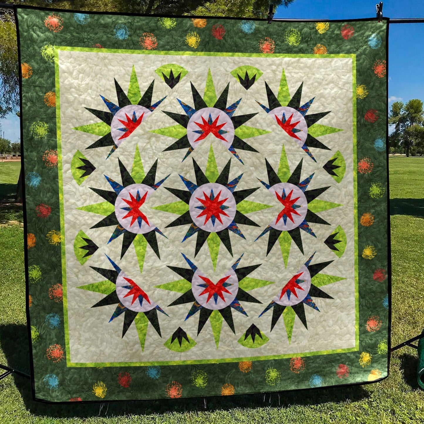 Arizona Cactus Quilt Blanket MT070608D