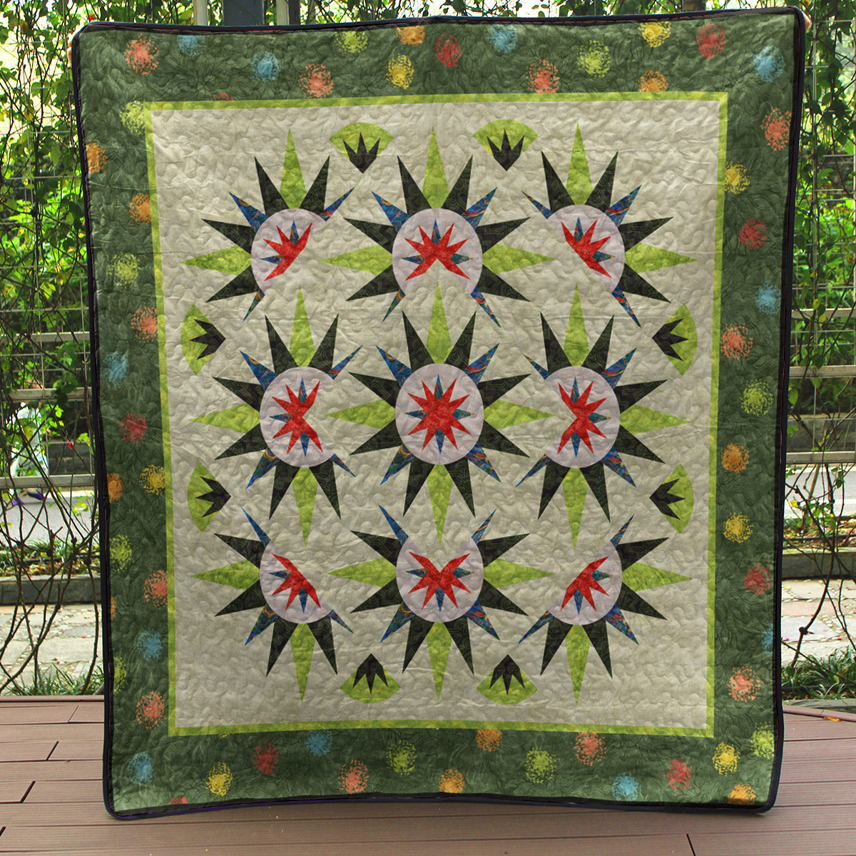 Arizona Cactus Quilt Blanket MT070608D