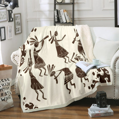 Arizona Kokopelli TN170801T Sherpa Fleece Blanket